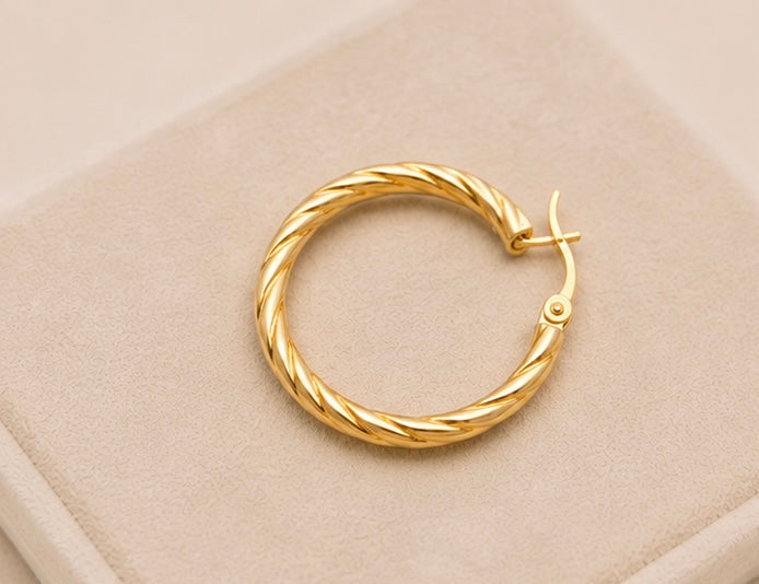 Set de Argollas de Mujer en Oro 10K