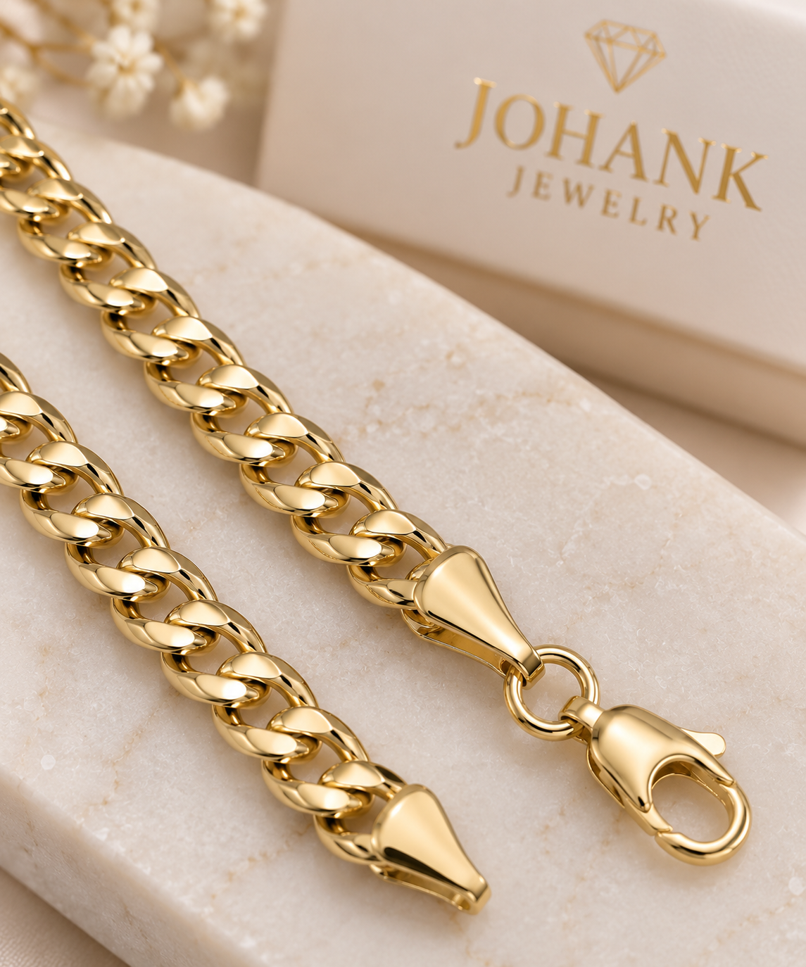Pulsera Cubana de Oro 10K