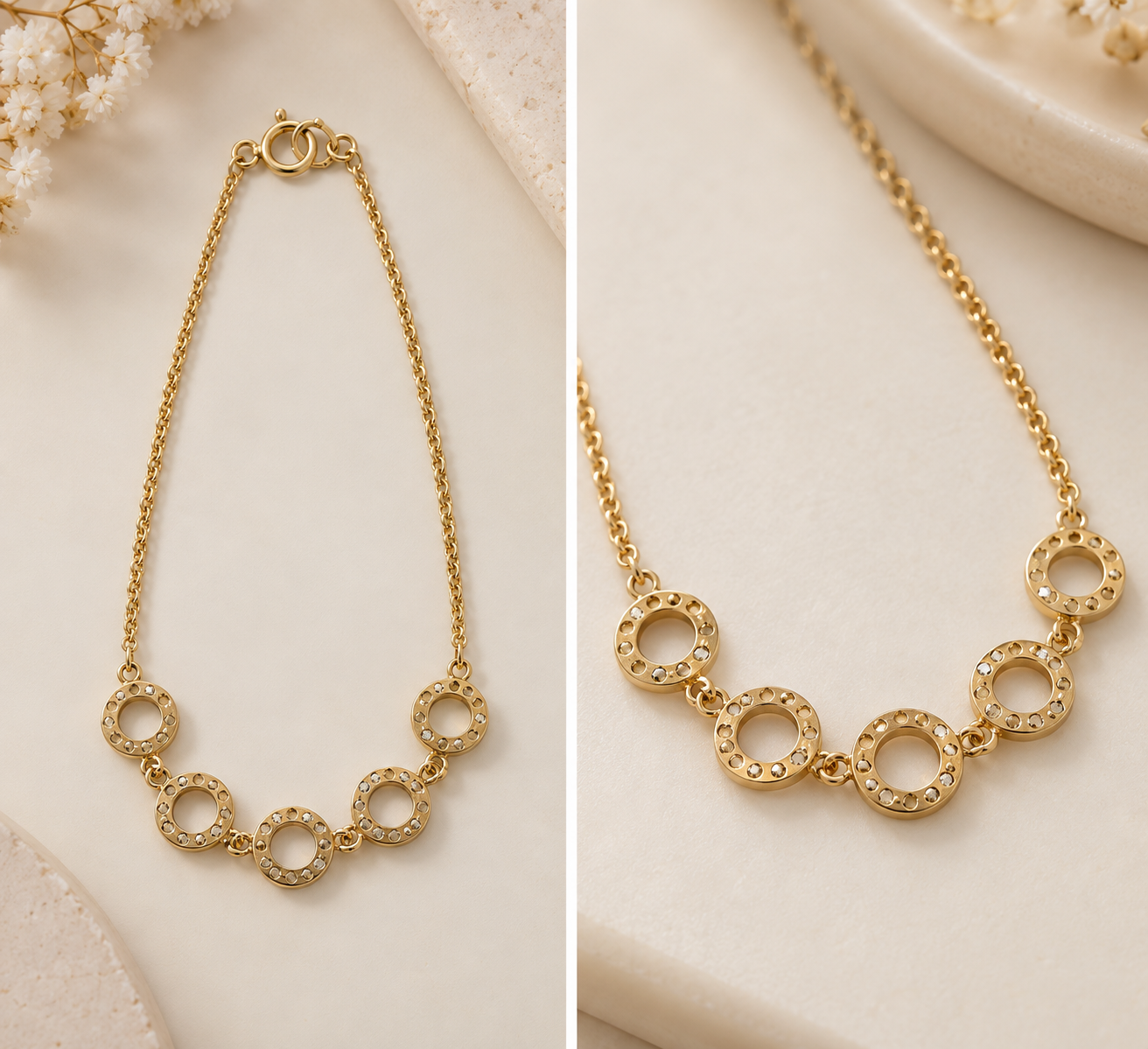 Pulsera de Oro 10K – 7 pulgadas
