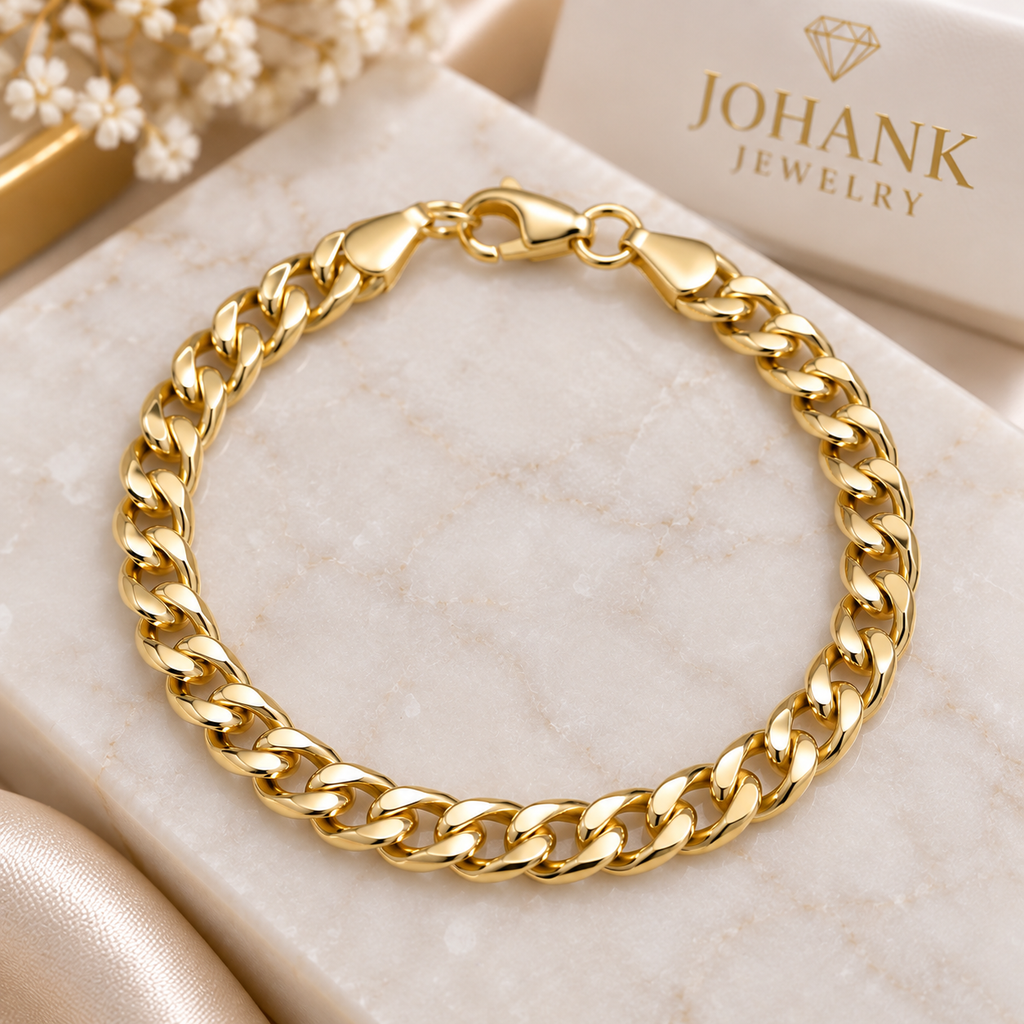 Pulsera Cubana de Oro 10K