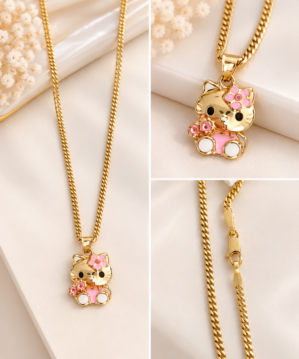 Cadena con Dije Hello Kitty – Oro 10K