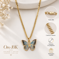 Cadena de Oro 10K con dije de Mariposa