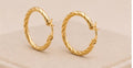 Set de Argollas de Mujer en Oro 10K